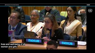 Foteini Papagioti delivers WMG statement at the 2024 ECOSOC Partnership Forum [upl. by Eronel]