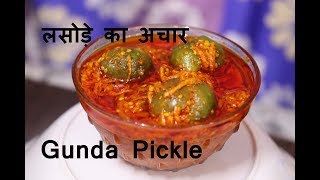 Lasode ka achar  Gunda pickle recipe  ગુંદા કેરી નું અથાણું  आचार रेसिपी [upl. by Ramon]