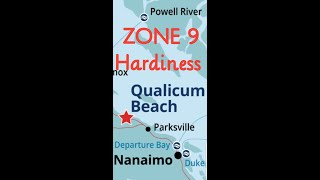 Qualicum Beach  Zone 9 Hardiness for Gardening and Planting  winter temperatures 07 C [upl. by Yenolem]