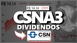 DIVIDENDOS DA VIRADA  CSNA3 PAGARÁ 3 CÁLCULO PREÇO TETO CSNA3 2023 [upl. by Naired333]