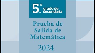 EVALUACIÓN DE SALIDA MATEMÁTICA 5° 1ra parte [upl. by Pierro]