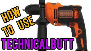 BlackDecker Drill BEH 71How to use Drillmachine craftsman Drillmachine powertoolsTechnicalbutt [upl. by Cissie]