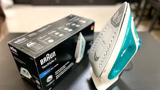 Braun TexStyle 3 Steam Iron SI 3041 Unboxing and Review [upl. by Natanoy]