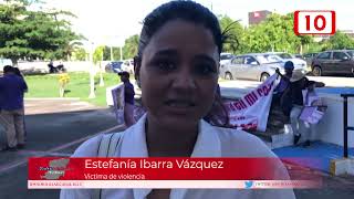 Estefanía Vázquez se manifiesta en el Poder Judicial de Cancún pidiendo justicias [upl. by Nester795]