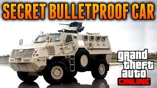 GTA 5 Online  Secret Bulletproof Vehicle  Best Vehicle on GTA 5 Online quotGTA 5 Rare amp Secret Carsquot [upl. by Tnelc]