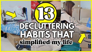 13 Easy Ways to Reduce Clutter 👏🏻 Decluttering Habits To SIMPLIFY Your Home [upl. by Mook]