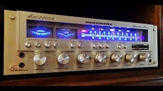 Vintage Marantz Stereo Receiver Review  See The New Lamps [upl. by Hgielime694]