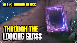 Through the Looking Glass  All 6 Looking Glass Locations  World Quests amp Puzzles 【Genshin Impact】 [upl. by Ahsatin]