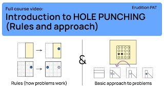 Intro to HOLE PUNCHING Rules and basic approach  Perceptual Ability Test Tutorials  DAT PAT [upl. by Aneloaup]