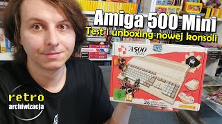 Amiga 500 Mini  unboxing  test konsoli [upl. by Watt246]