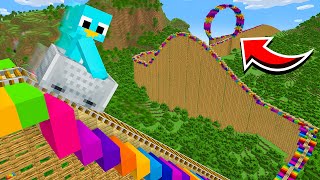 How To Build The Tallest Working Rollercoaster in Minecraft [upl. by Gilead]