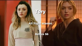 Tory Nichols All Fight Scenes Before S6 Cobra Kai [upl. by Enilehcim771]