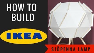 How to assemble Ikea Sjopenna Table Lamp [upl. by Ahsaeyt79]