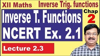 Inverse Trigonometric Functions exercise 21  NCERT Ex 21  CBSE Class 12 Maths  23 [upl. by Ravo507]