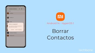 Borrar Contactos  Xiaomi Android 14  HyperOS 1 [upl. by Annatnas]