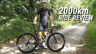 2000km Giant TCR Advanced Pro Disc 2021 Ride Review Update  The good and the not so good [upl. by Carri545]