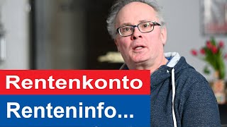 Rentenkonto Renteninfo Rentenauskunft und Rentenbescheid  mit Rentenberater Thomas Gasch [upl. by Brunn]