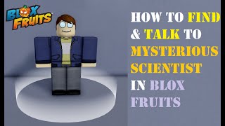 How to find amp talk to Mysterious Scientist in Blox Fruits  Special Microchip bloxfruits roblox [upl. by Sherr]