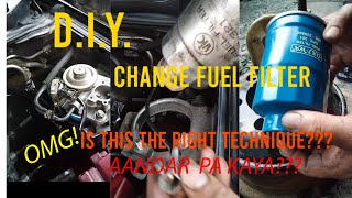 DIY FUEL FILTERMB220900 CHANGE  DID I DO THE RIGHT THING [upl. by Tallulah93]