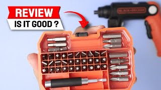 Black and Decker Drill Bit Set Review [upl. by Redneval]