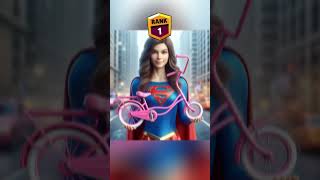 Superbike surprise 🤣  Who is bast Supergirl vs wonder woman vs Catwoman shorts marvel dc funny [upl. by Eissalc]