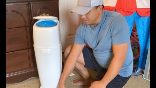 Diaper Genie Complete Diaper Pail  Demo and Review [upl. by Fisk188]