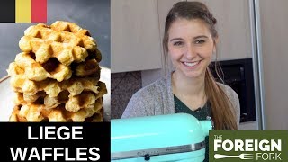 How to Make the Most Delicious Liege Waffles from Belgium [upl. by Ahsitel]