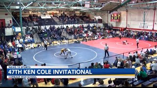 Comeaux High hosts wrestlers from across Gulf Coast for Ken Cole Invitational [upl. by Rico38]