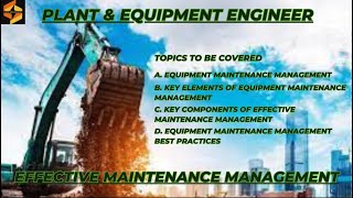 Equipment Maintenance Management I Equipment Maintenance Management Best Practices [upl. by Croft976]