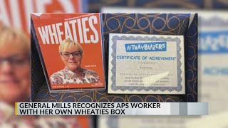 General Mills honors APS worker with her own Wheaties box [upl. by Waddell466]