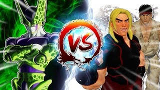 Cell Vs Ryu amp Ken CellGames  TeamFourStar [upl. by Naresh]