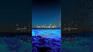 Surah AlQalam verse 3741 with Urdu amp English Translation  qariubaidurrahmanzia [upl. by Rocray]