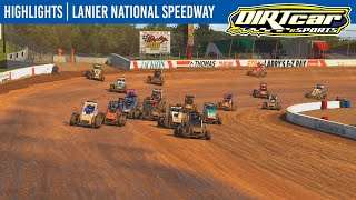 DIRTcar eSports Midgets at Lanier National Speedway April 27 2021  HIGHLIGHTS [upl. by Janek]