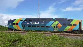 Evening Rush Of Amtrak amp TriRail Trains Nice Horns At Boynton Canal 9324 [upl. by Assir448]