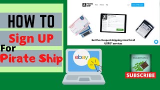 How To Sign Up For PIRATE SHIP  How To Attach eBay Store to Pirate Ship  Ship for Cheap [upl. by Olenka609]