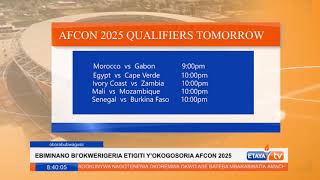 AFCON 2025 qualifiers results tomorrows fixtures [upl. by Buford324]