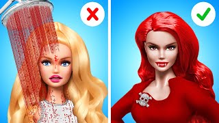 Barbie Turned into a Vampire for Ken Crazy Makeover and Hacks [upl. by Waiter515]