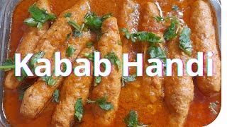 Chicken Kabab Handi Recipe  Kabab Handi [upl. by Hollis]