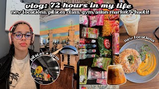 vlog 72 hours in my life ᥫ᭡ new coffee shop asian market pilates hauls  more [upl. by Enos]