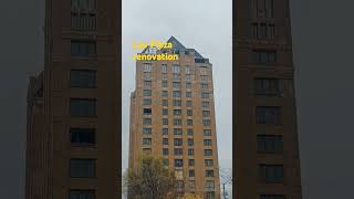 Lee Plaza Update Roofing work in progress 112024 detroitneighborhoods architecture [upl. by Jumbala]