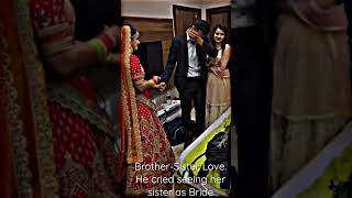 Bride sister brother crying 😭 wedding video  shorts ytshorts shortsvideo [upl. by Earleen]