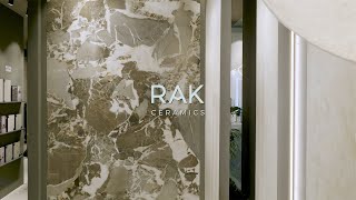 CERSAIE 2024  RAK Ceramics  Leonardo de Muro presents Grey Antique Flake Stone and Sapien Wood [upl. by Rebmat]