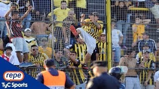 Los incidentes de los hinchas de Almirante y la policía [upl. by Atirres]