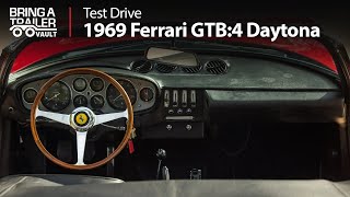 1969 Ferrari GTB4 Daytona Spyder Conversion Test Drive 2  Bring a Trailer [upl. by Htebiram]