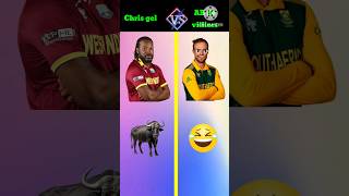 AB de Villiers vs Chris gel comparison video meri [upl. by Hardie]