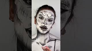 Démaquillage ✍🏽 makeup song drawing draw [upl. by Trebleda18]