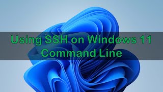 Using CMD to SSH from Windows 11 to Linux [upl. by Wernda672]