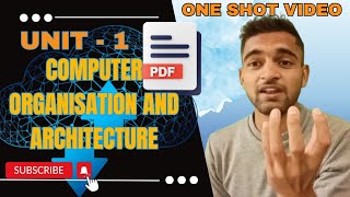 coa Unit 1  computer organisation and architecture DSALGO abhay bus  Address mode [upl. by Fleurette]