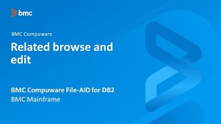 BMC Compuware FileAID for Db2  Related browse and edit [upl. by Vite]