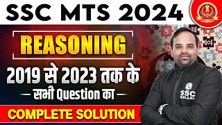 SSC MTS 2024  SSC MTS Reasoning  MTS Previous Year Paper  SSC MTS New Vacancy 2024  Sachin Sir [upl. by Kemble]